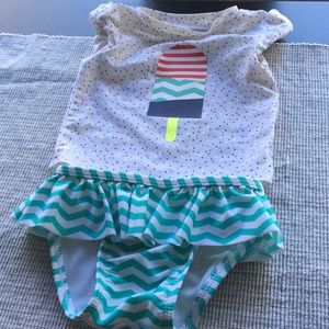 Cat&Jack 2pc Swimsuit 6-9M